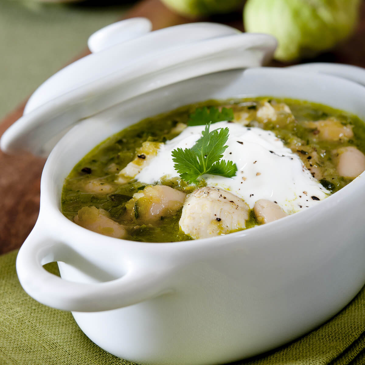 Cream of Tomatillo Soup Wozupi Tribal Gardens