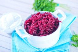 Grated Raw beet salad