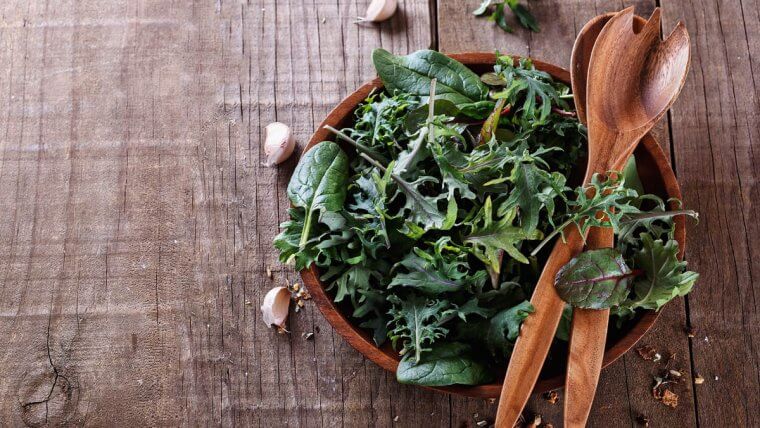 Kale and Spinach Salad