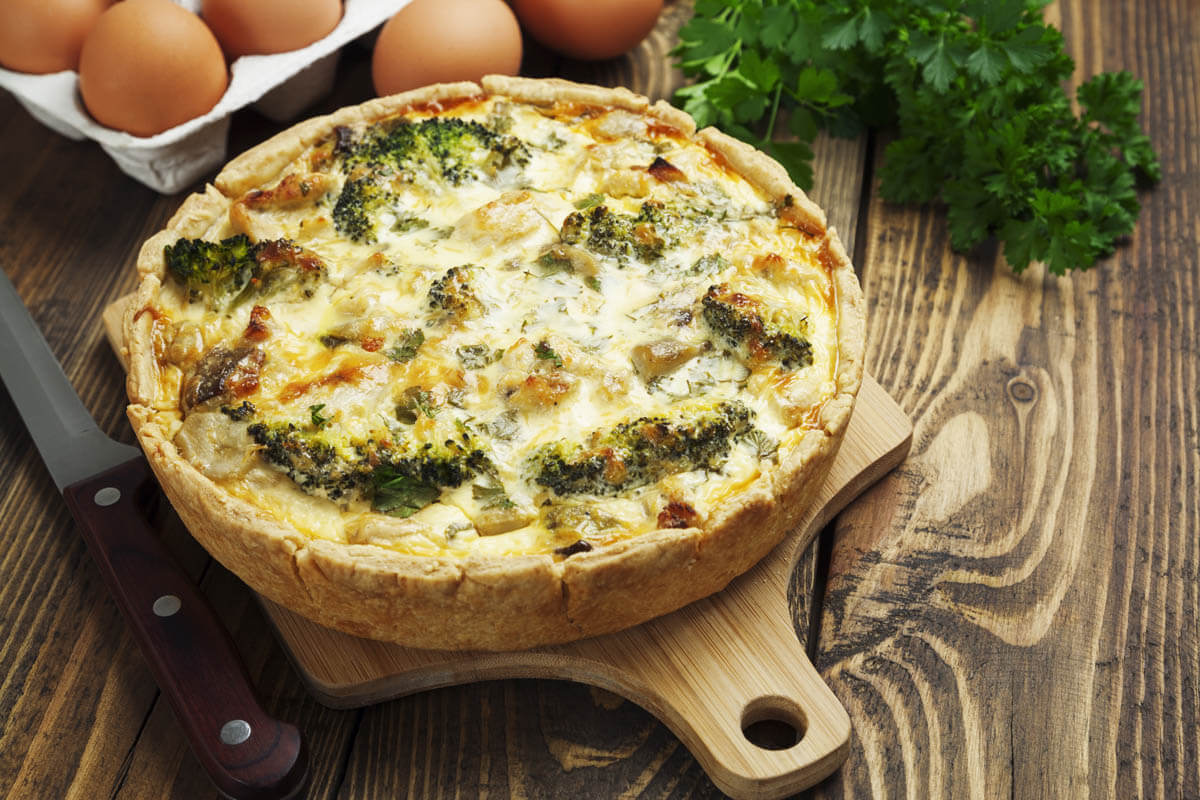 Three Hen Quiche-in honor of our new chicks