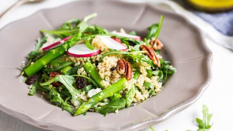 Quinoa Salad with Spring Radishes and Greens