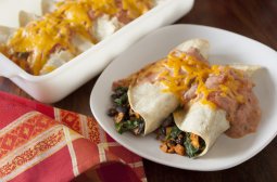 sweet potato black bean enchilada
