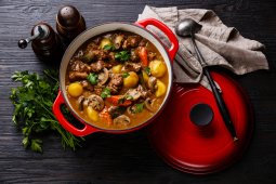harvest stew smoked sausage