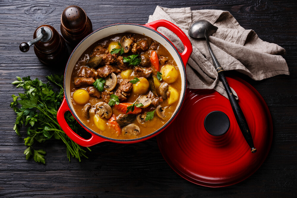 harvest stew smoked sausage
