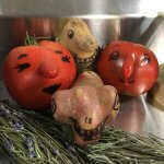 fun veggie faces