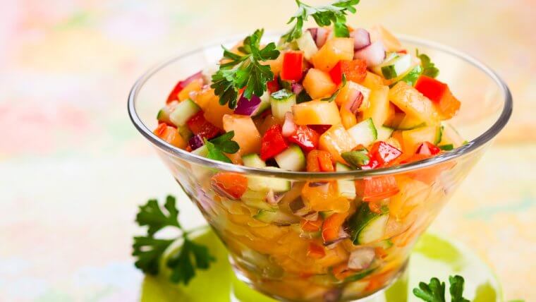 Cucumber Melon Salsa